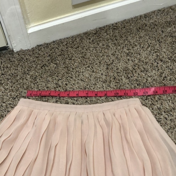 Urban Outfitters Sparkle & Fade Maxi Skirt Size 0 Blush Pink Pleated - Picture 8 of 9